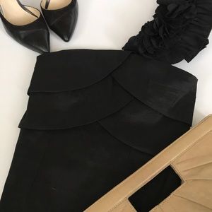 Sleek Black Floor-length Dress